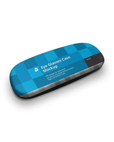 Clamshell Eyeglass Case Mockup for Sublimation Print Design Preview