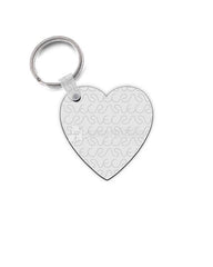Heart Shape Keyring Design Mockup - 2 Views