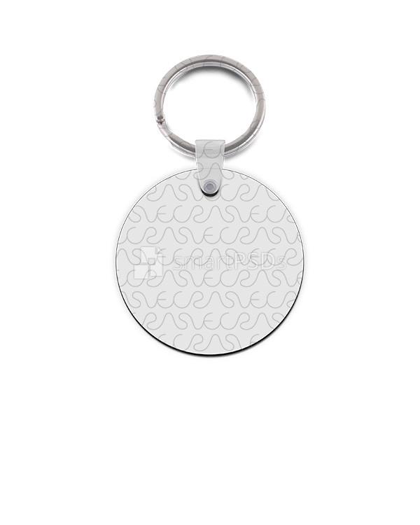 Round Shape Keyring Design Mockup - 2 Views