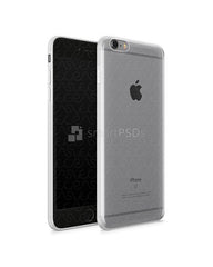 iPhone 6s Plus UV TPU Case with Frosted Edges Design Mockup 2015 (Front-Back angled)