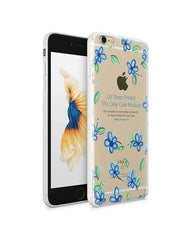 iPhone 6s Plus UV TPU Case with Frosted Edges Design Mockup 2015 (Front-Back angled)