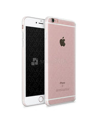 iPhone 6s Plus UV TPU Case with Frosted Edges Design Mockup 2015 (Front-Back angled)