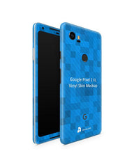 Google Pixel 2 XL Vinyl Skin Design Mockup 2017 (Front-Back Angled)