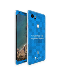 Google Pixel 2 XL Vinyl Skin Design Mockup 2017 (Front-Back Angled)
