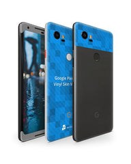 Google Pixel 2 XL Vinyl Skin Design Mockup 2017 (Front-Back Angled)