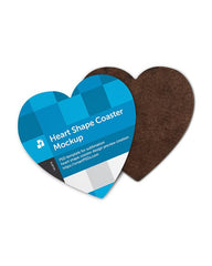 Heart Shape Coasters Design Mockup