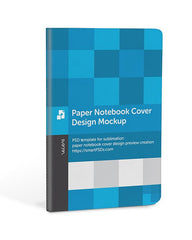Paper Notebook Cover Design Mockup