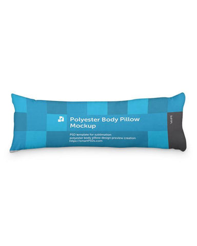 Polyester Body Pillow Cover Design Mockup