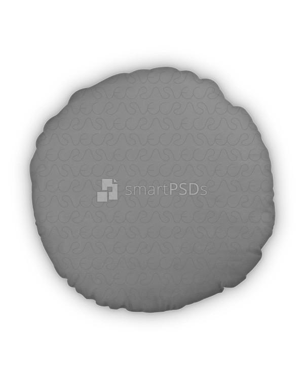 Round Pillow Design Preview Mockup