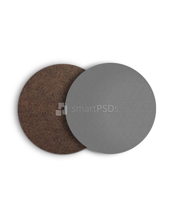Round Shape Coasters Design Mockup
