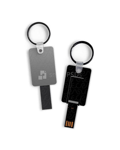 USB Stick Keyring Mockup