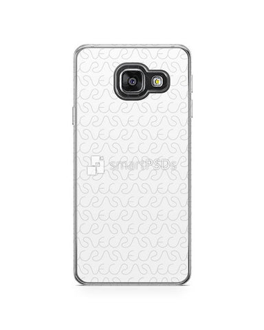 Samsung Galaxy A3 2016 2d Flexi Clear Case Design Mockup