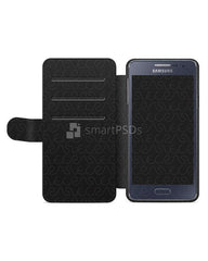 Samsung Galaxy A3 2d Wallet Mobile Case Design Mockup 2017