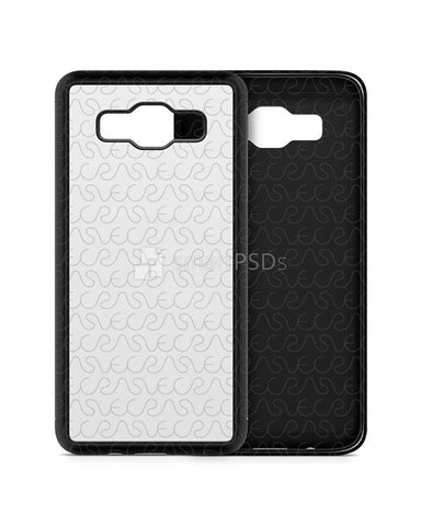 Samsung Galaxy A5 2015 2d Rubber Flex Mobile Case Design Mockup 2014