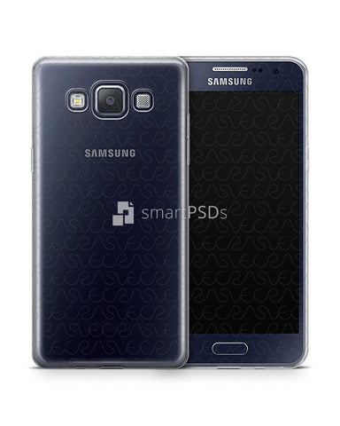 Samsung Galaxy A5 UV TPU Clear Case Design Mockup 2015