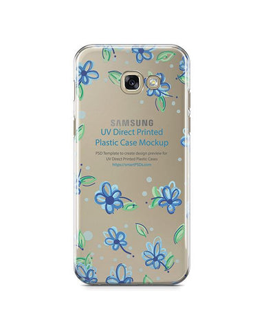 Samsung Galaxy A5 2017- UV PC Clear Mobile Case Design Mockup 2017