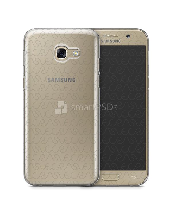 Samsung Galaxy A5 2017- UV PC Clear Mobile Case Design Mockup 2017