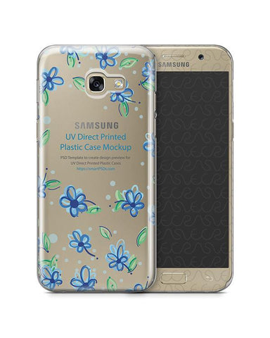 Samsung Galaxy A5 2017- UV PC Clear Mobile Case Design Mockup 2017