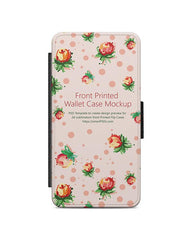 Samsung Galaxy A5 2d Wallet Mobile Case Design Mockup 2015