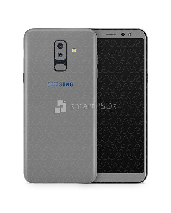 Samsung Galaxy A6 Plus Vinyl Skin Design Mockup 2018