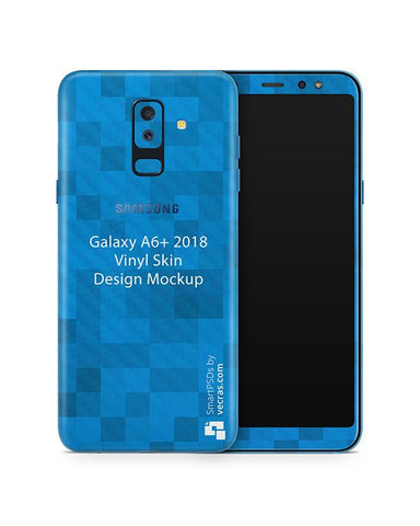 Samsung Galaxy A6 Plus Vinyl Skin Design Mockup 2018