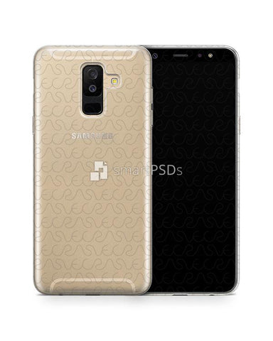 Samsung Galaxy A6 Plus UV TPU Clear Case Design Mockup 2018