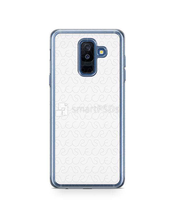 Samsung Galaxy A6 Plus 2d Flexi Clear Case Design Mockup 2018