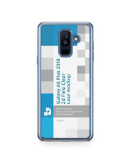 Samsung Galaxy A6 Plus 2d Flexi Clear Case Design Mockup 2018