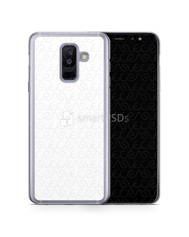 Samsung Galaxy A6 Plus 2d PC Clear Case Design Mockup 2018