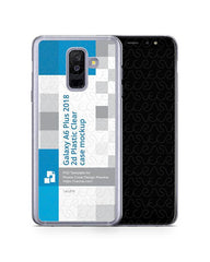Samsung Galaxy A6 Plus 2d PC Clear Case Design Mockup 2018