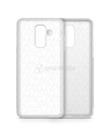 Samsung Galaxy A6 Plus 2d RubberFlex Mobile Case Design Mockup 2018