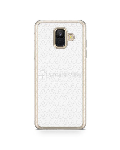 Samsung Galaxy A6 2d Flexi Clear Case Design Mockup 2018