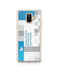 Samsung Galaxy A6 2d Flexi Clear Case Design Mockup 2018