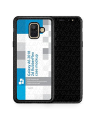 Samsung Galaxy A6 2d RubberFlex Mobile Case Design Mockup 2018