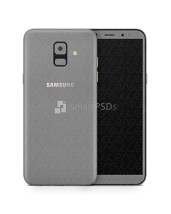 Samsung Galaxy A6 Vinyl Skin Design Mockup 2018