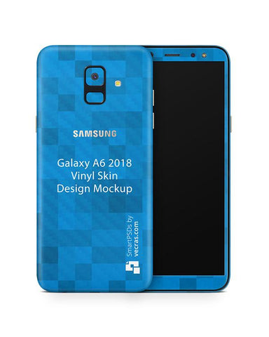 Samsung Galaxy A6 Vinyl Skin Design Mockup 2018