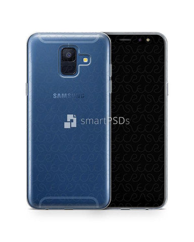 Samsung Galaxy A6 UV TPU Clear Case Design Mockup 2018