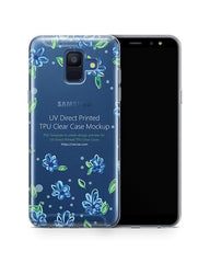 Samsung Galaxy A6 UV TPU Clear Case Design Mockup 2018