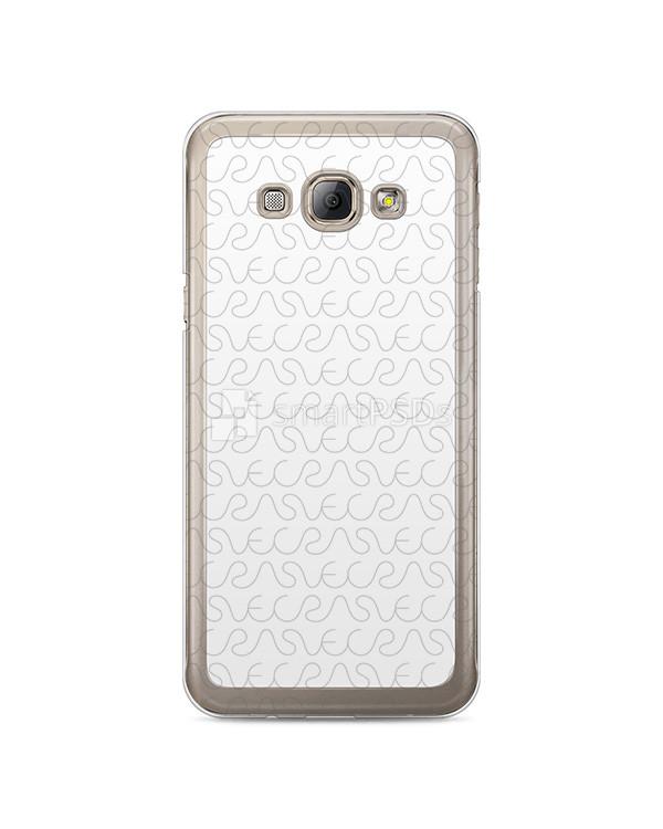 Samsung Galaxy A8 2d Clear Mobile Case Design Mockup 2016