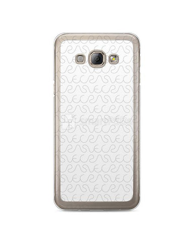 Samsung Galaxy A8 2d Clear Mobile Case Design Mockup 2016