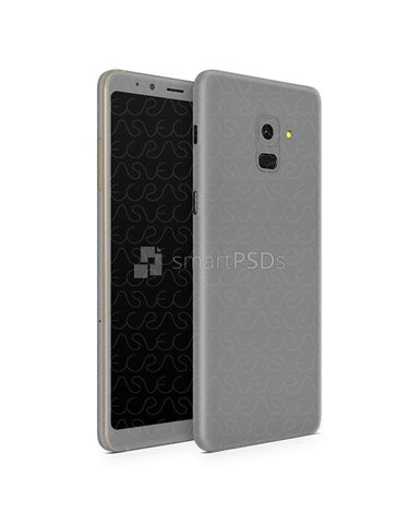 Samsung Galaxy A8 Plus Vinyl Skin Design Mockup 2018 (Front-Back Angled)