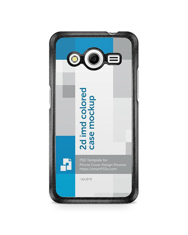 Samsung Galaxy Core 2 2d IMD Colored Mobile Case Design Mockup 2014