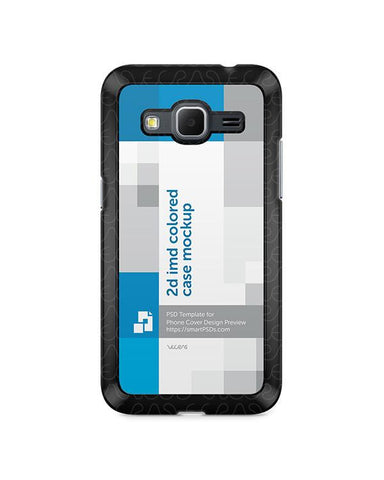 Samsung Galaxy Core Prime 2d IMD Colored Mobile Case Design Mockup 2014
