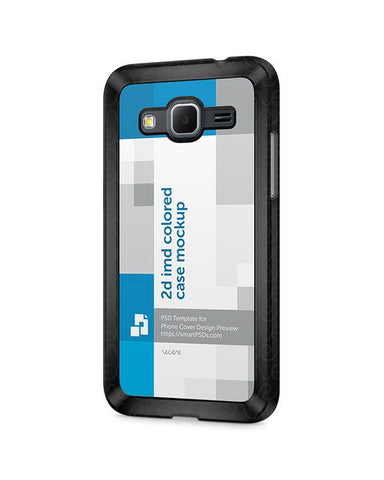 Samsung Galaxy Core Prime 2d IMD Colored Mobile Case Design Mockup 2014