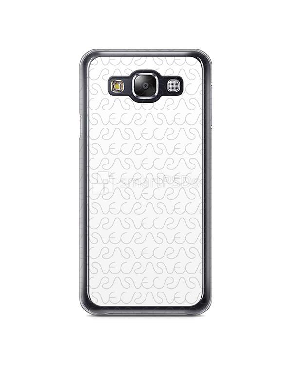 Samsung Galaxy E5 2d Clear Mobile Case Design Mockup 2015