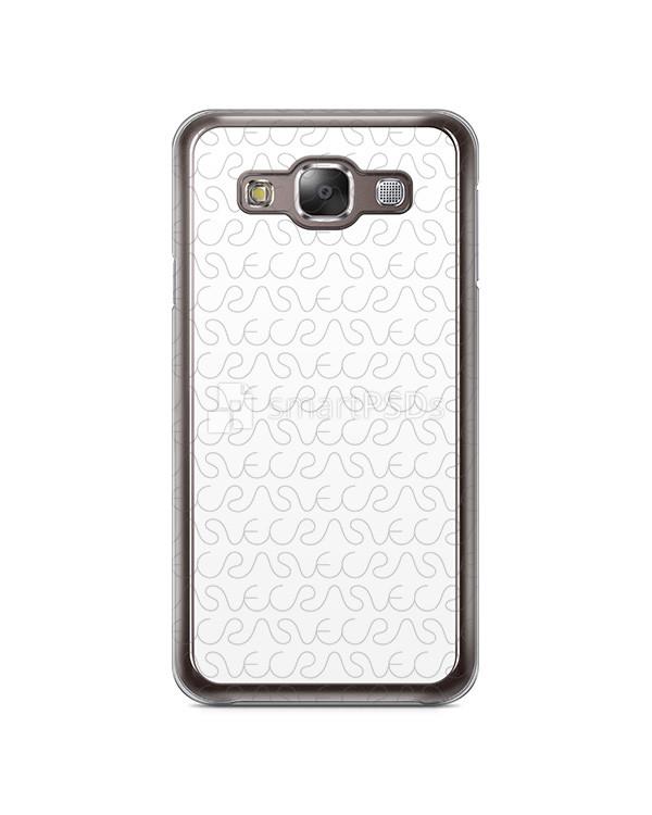 Samsung Galaxy E7 2d Clear Mobile Case Design Mockup 2015