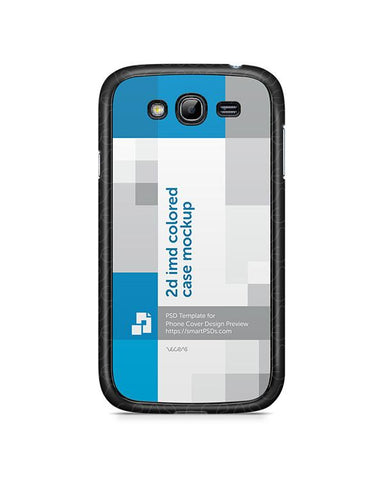 Samsung Galaxy Grand Duos 2d IMD Colored Mobile Case Design Mockup 2013
