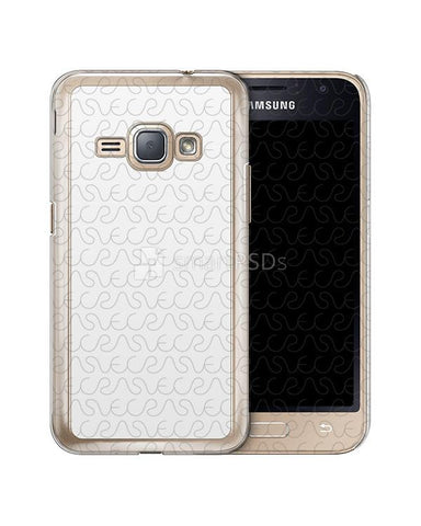 Samsung Galaxy J1 2016 2d Clear Mobile Case Design Mockup 2016