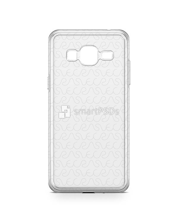 Samsung Galaxy J3 2016 2d Flexi Clear Case Design Mockup