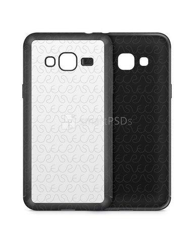 Samsung Galaxy J3 2016 2d Rubber Flex Mobile Case Design Mockup 2016